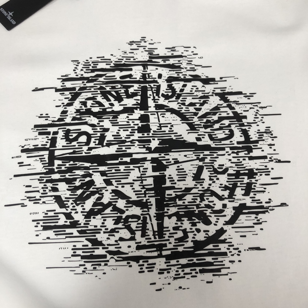 爆買い大得価ストーン アイランド コーデュロイ シャツコピー 日常トップス 純綿Tシャツ 柔らかい シンプル 2色可選 ホワイト_5