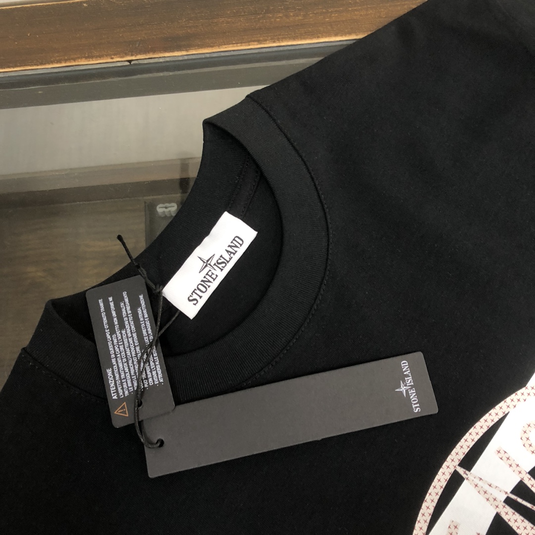 春夏人気定番安い アイランド t シャツｎ級品 日常トップス 品質保証 純綿トップス ゆったり 柔らかい 3色可選 ブラック_4