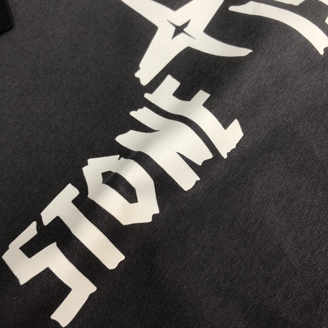 ストーン アイランド 半袖コピー 日常トップス 純綿トップス ゆったり 人気販売 短袖Tシャツ 4色可選 グレイ_6