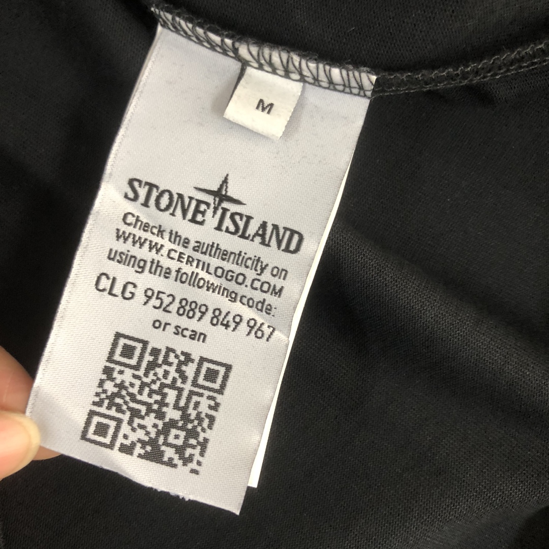 ストーン アイランド ロング t シャツスーパーコピー 日常トップス 純綿トップス ゆったり 人気販売 短袖 4色可選 ブラック_8