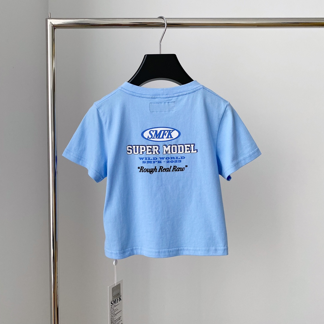 SMFKtシャツヤーンとはコピー 夏服 短袖 ショットトップス レディース 純綿 人気新作 4色可選_2