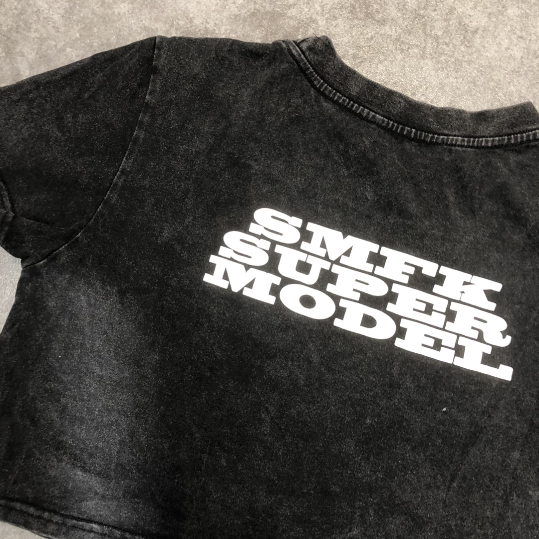 爽やかなSMFKtシャツヤーン バッグ偽物 夏服 短袖 ショットトップス レディース 純綿 セクシー ブラック_6