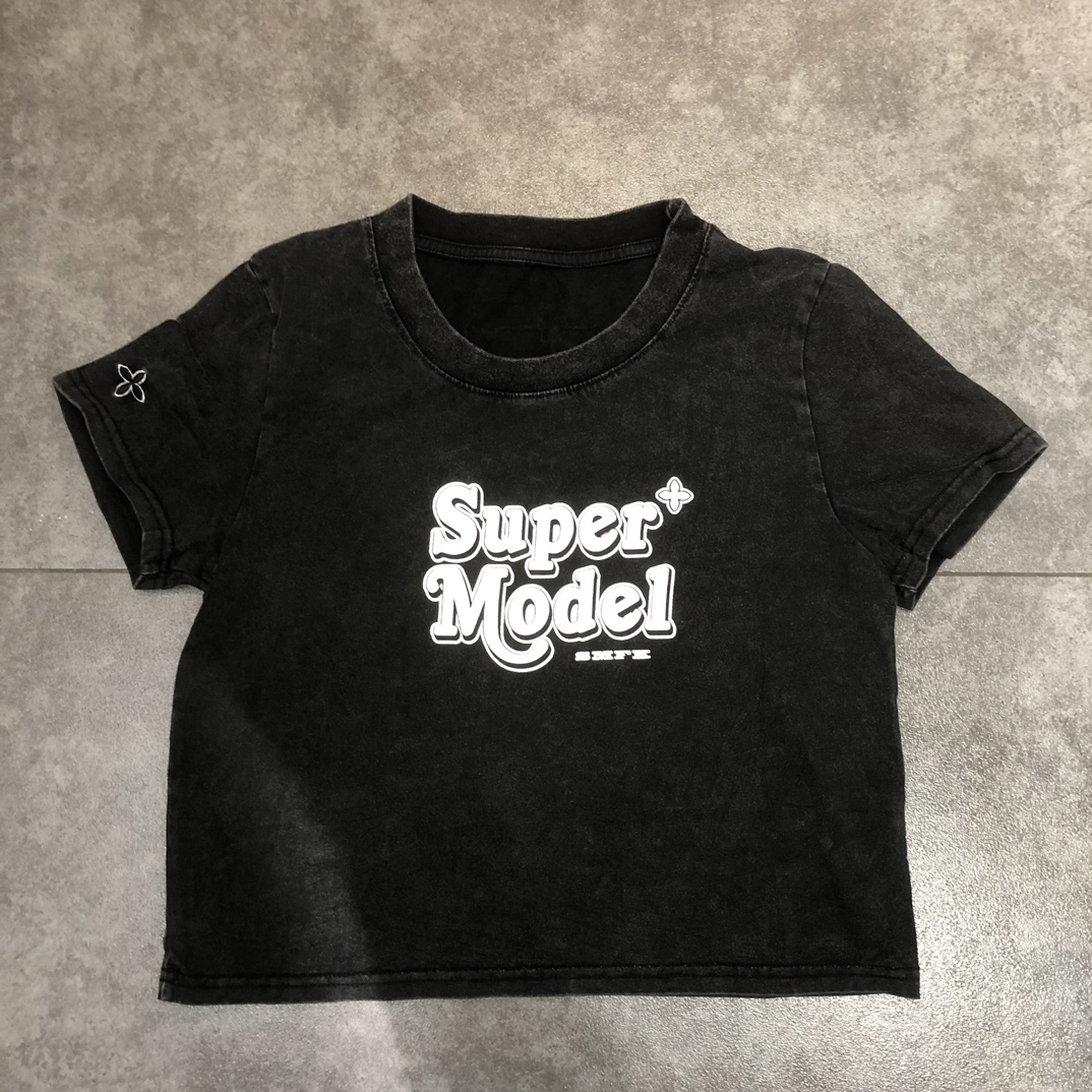 春夏人気定番安いSMFKsm2tシャツ激安通販 夏服 短袖 ショットトップス レディース 純綿 セクシー ブラック_5