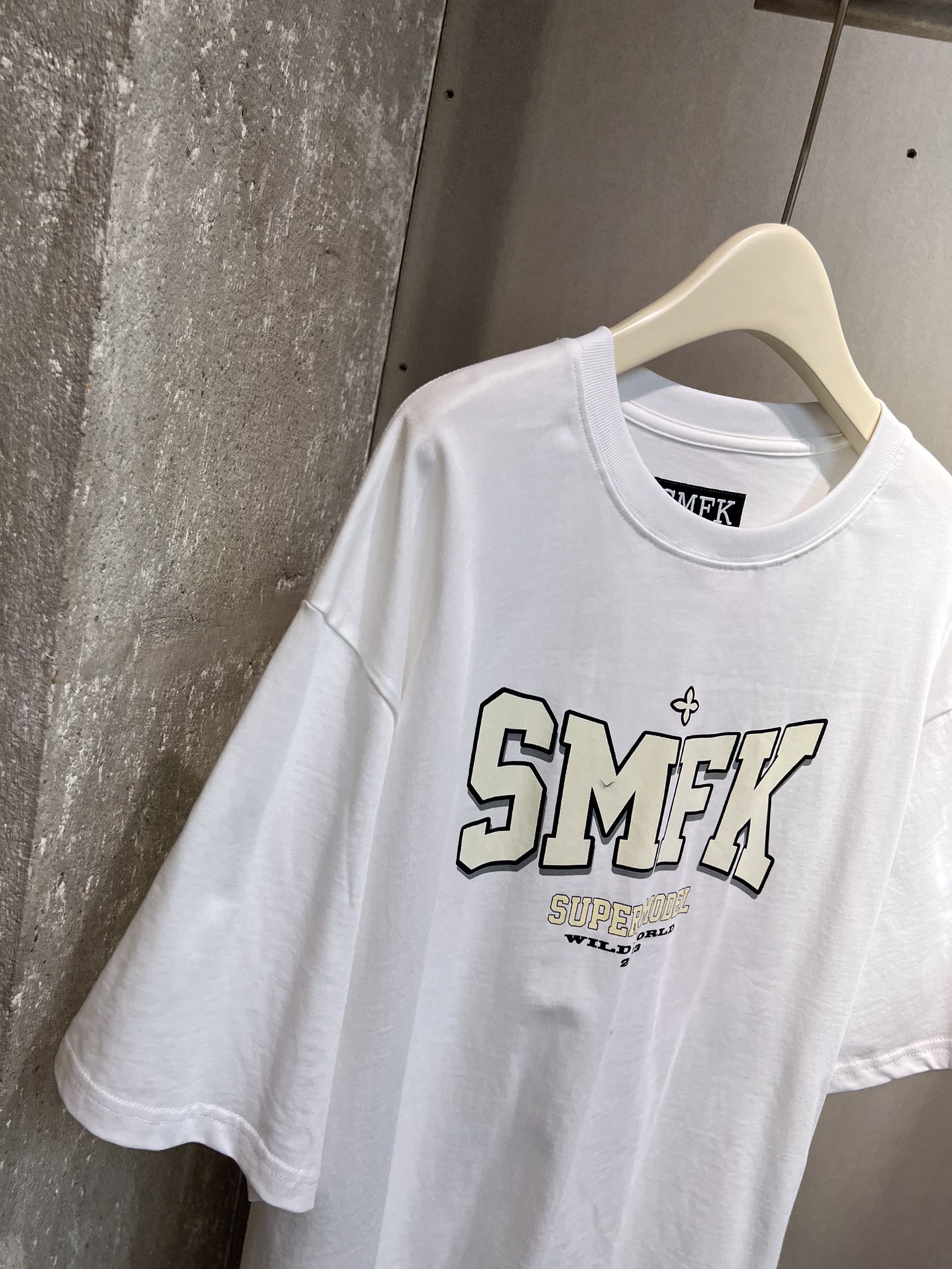 お得100%新品smfkトップスｎ級品 夏服 短袖 トップス 純綿 シンプル ファッション 日常品 ホワイト_4
