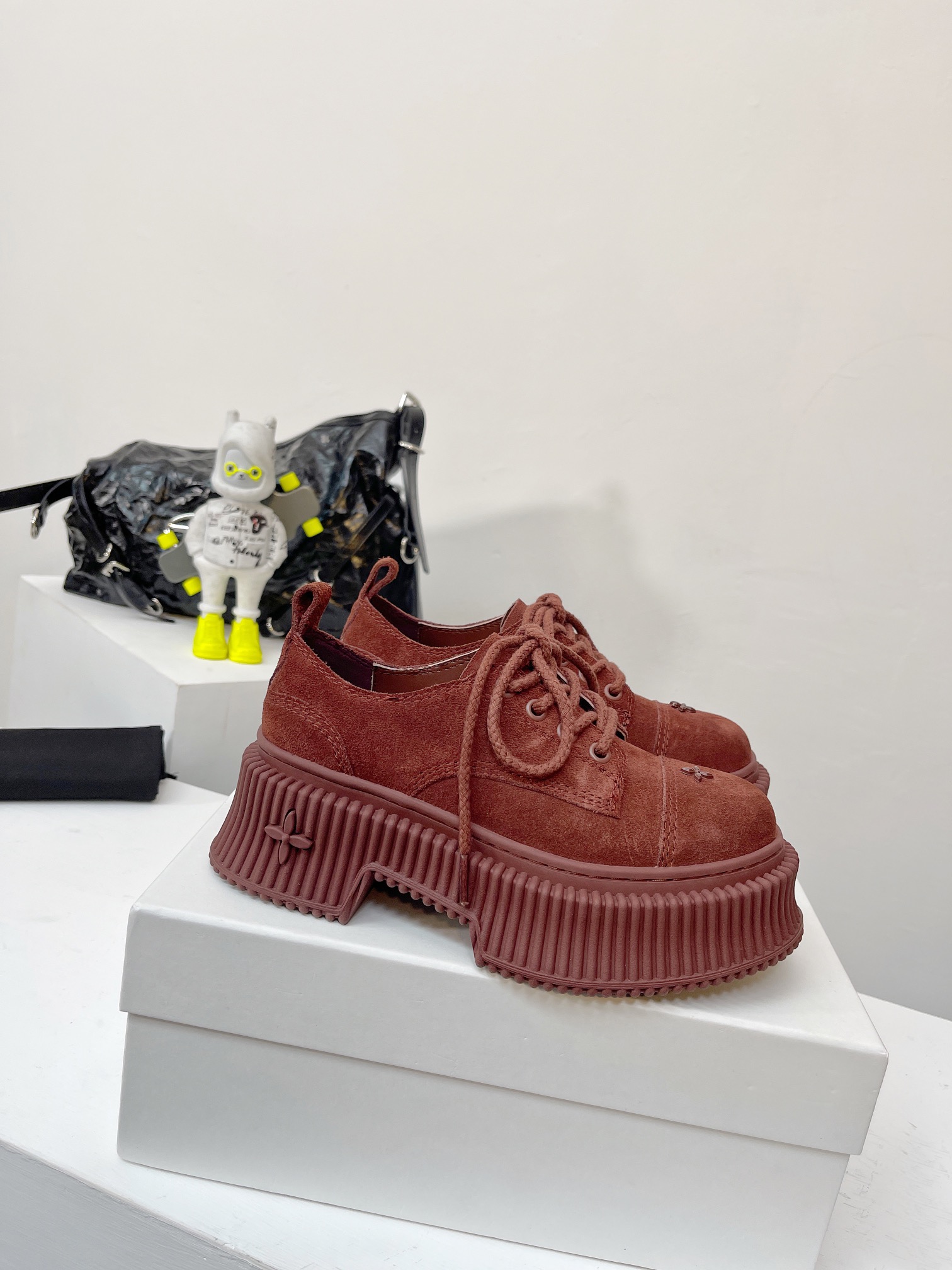 SMFKあったか シューズｎ級品 超激得新品 ショット革靴 カジュアル ブーツ シューズ 厚底 人気品 レッド_4