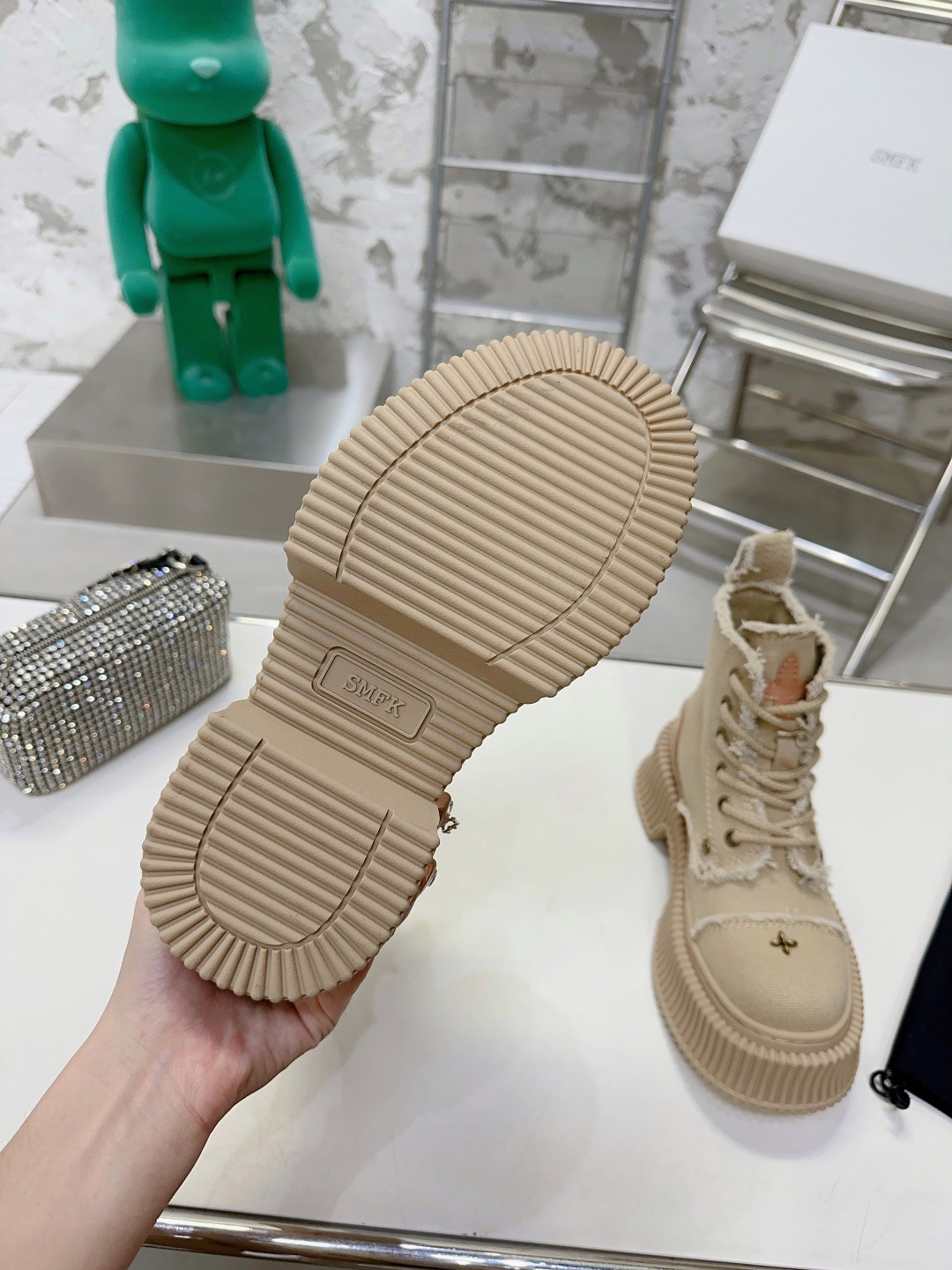 【激安】高級品通販 SMFKシューズ 意味激安通販 ショット革靴 人気品 カジュアル ブーツ シューズ 厚底 ブラウン_9