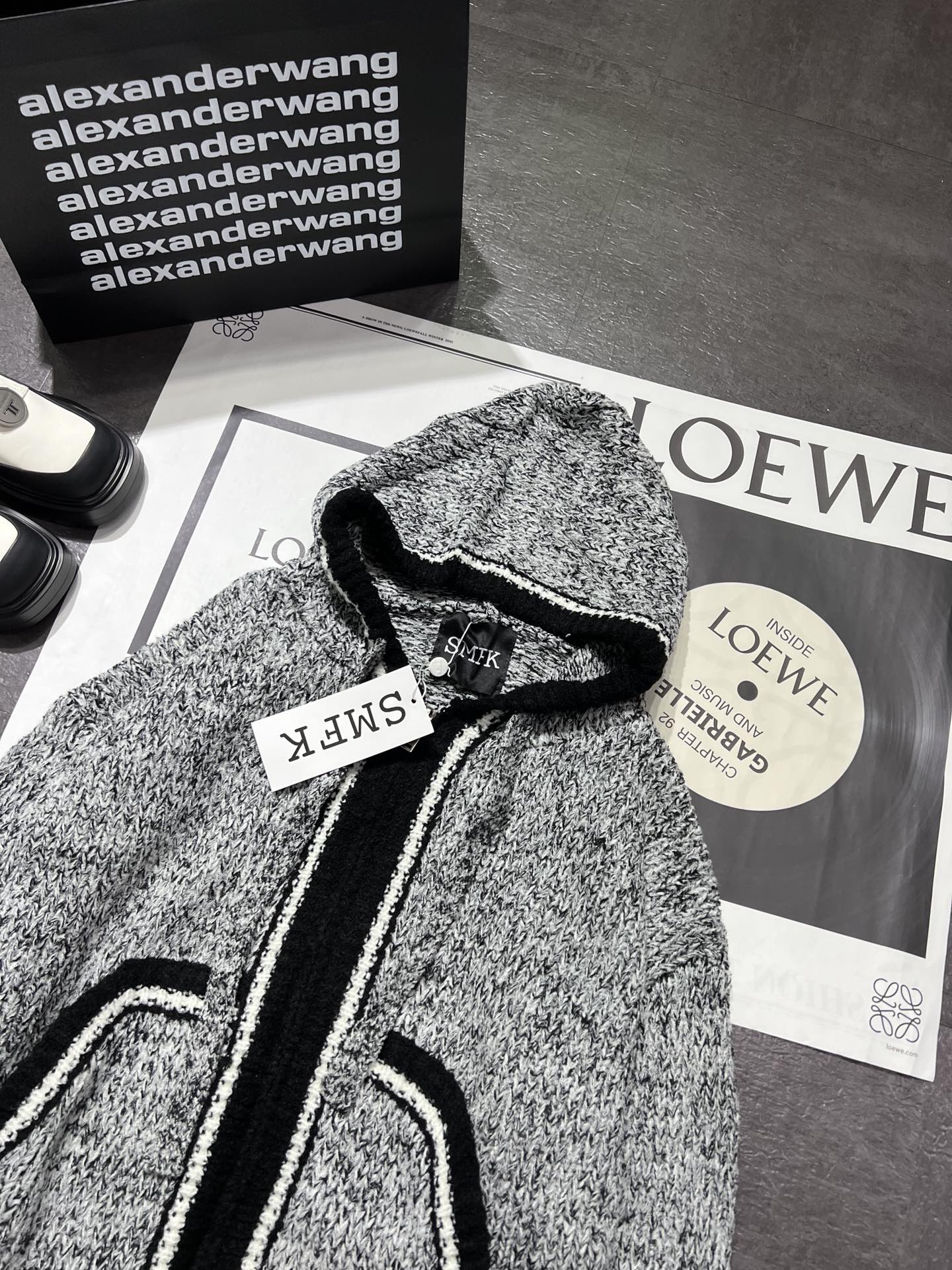 SMFKクシタニ ジャケットｎ級品 トップス 暖かい アウター 冬服 セーター ニット フード付き ブラック_8