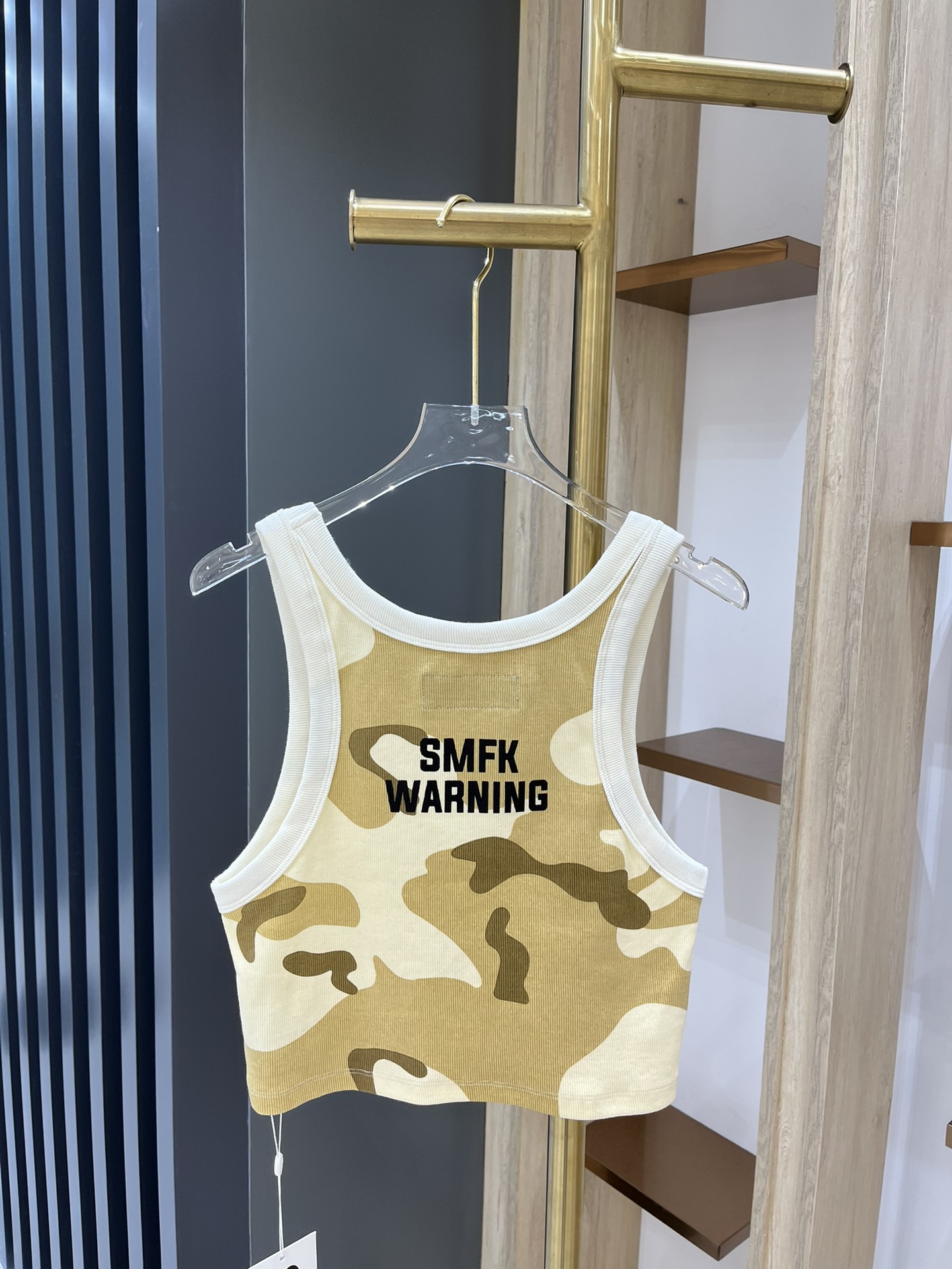 SMFKtシャツヤーンとはスーパーコピー 無袖トップス 純綿 柔らかい シンプル ジレー レディース イエロー_2