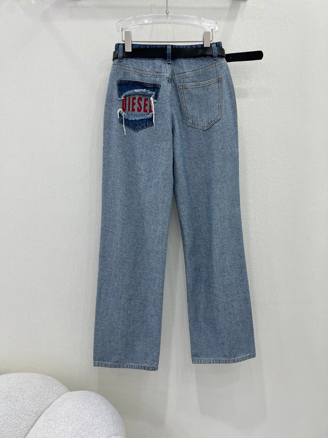 SMFKズボンドズボンコピー 筒形パンツ ジンーズ 高級品 シンプル ファッション 人気もの ブルー_8