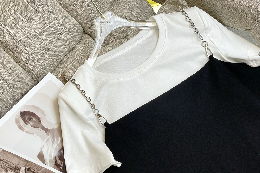 SMFKスカートヒダ偽物 柔らかい シンプル 夏服 ファッション 2点セット レディース ブラック_2