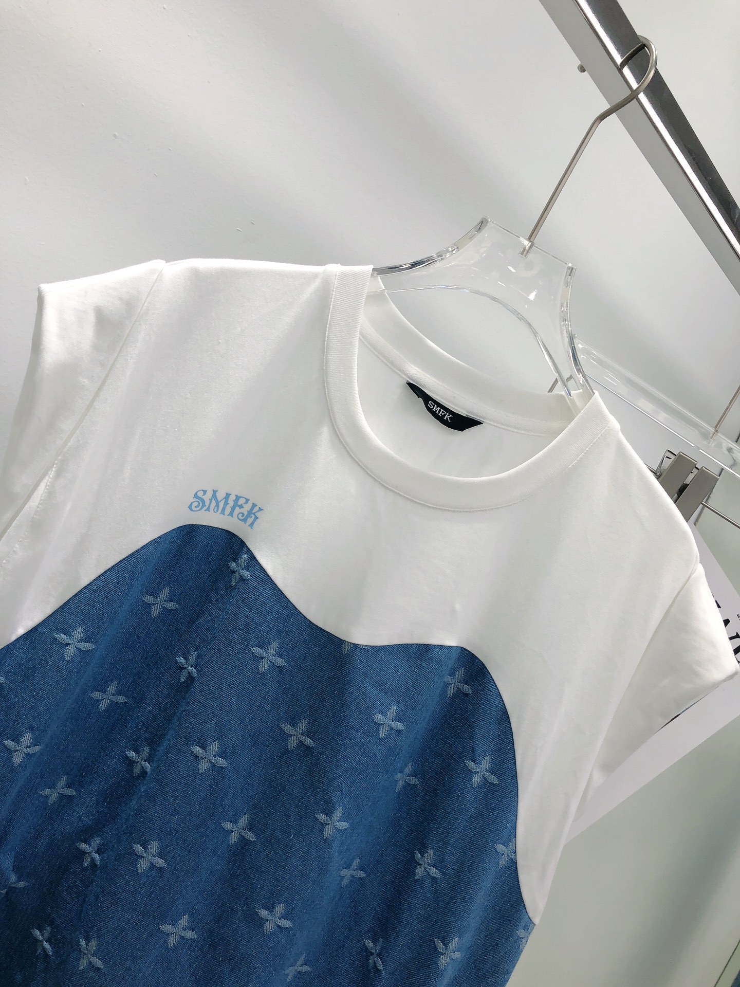 SMFKスカート ひみつ激安通販 個性的 24年夏新款 柔らかい シンプル 夏服 ファッション 2点セット レディース ブルー_2