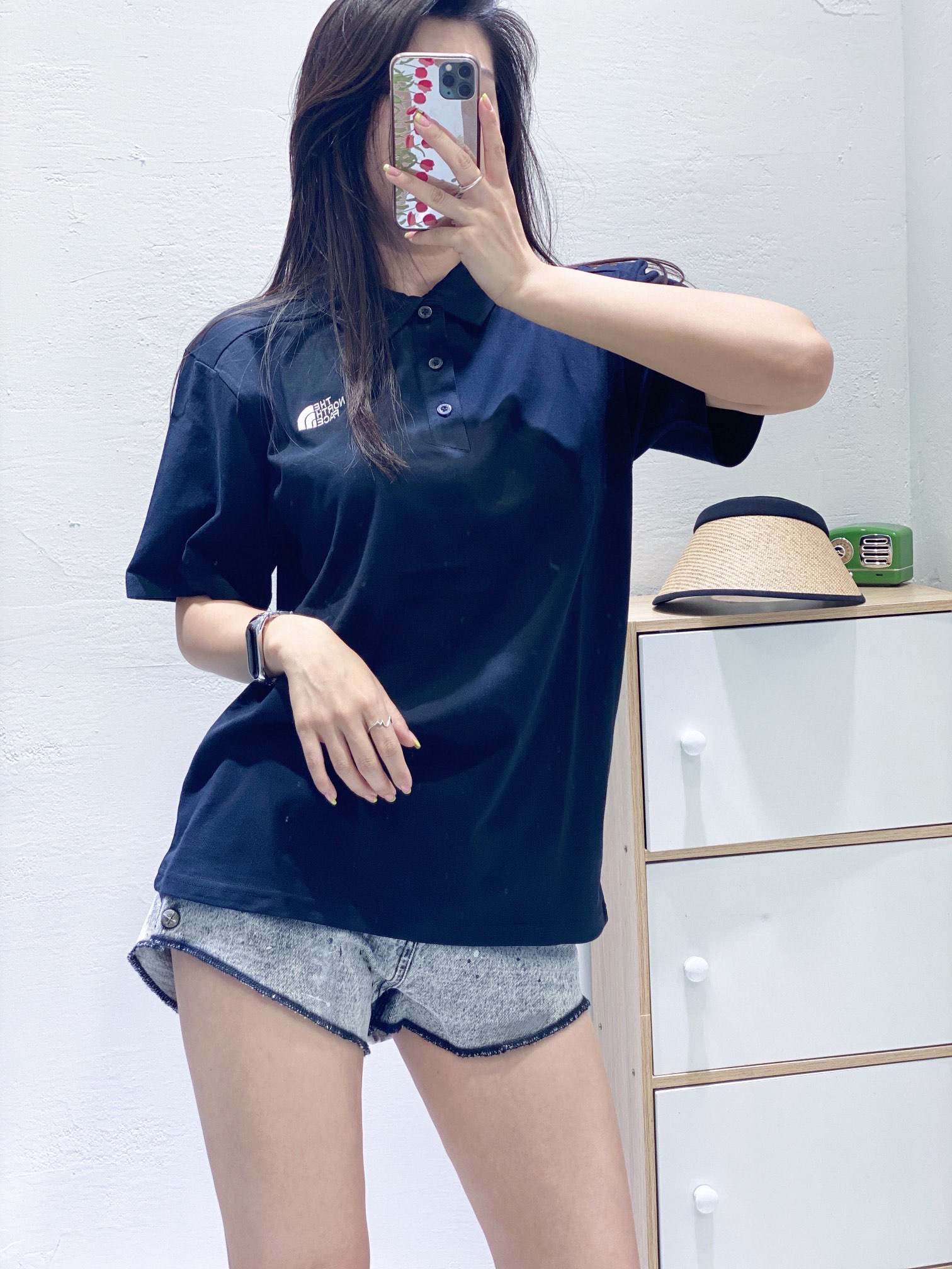 SMFKズボン中文ｎ級品 24年夏新款 シンプル 夏服 短パン ショットパンツ デニム 美脚 レディース ブルー_2