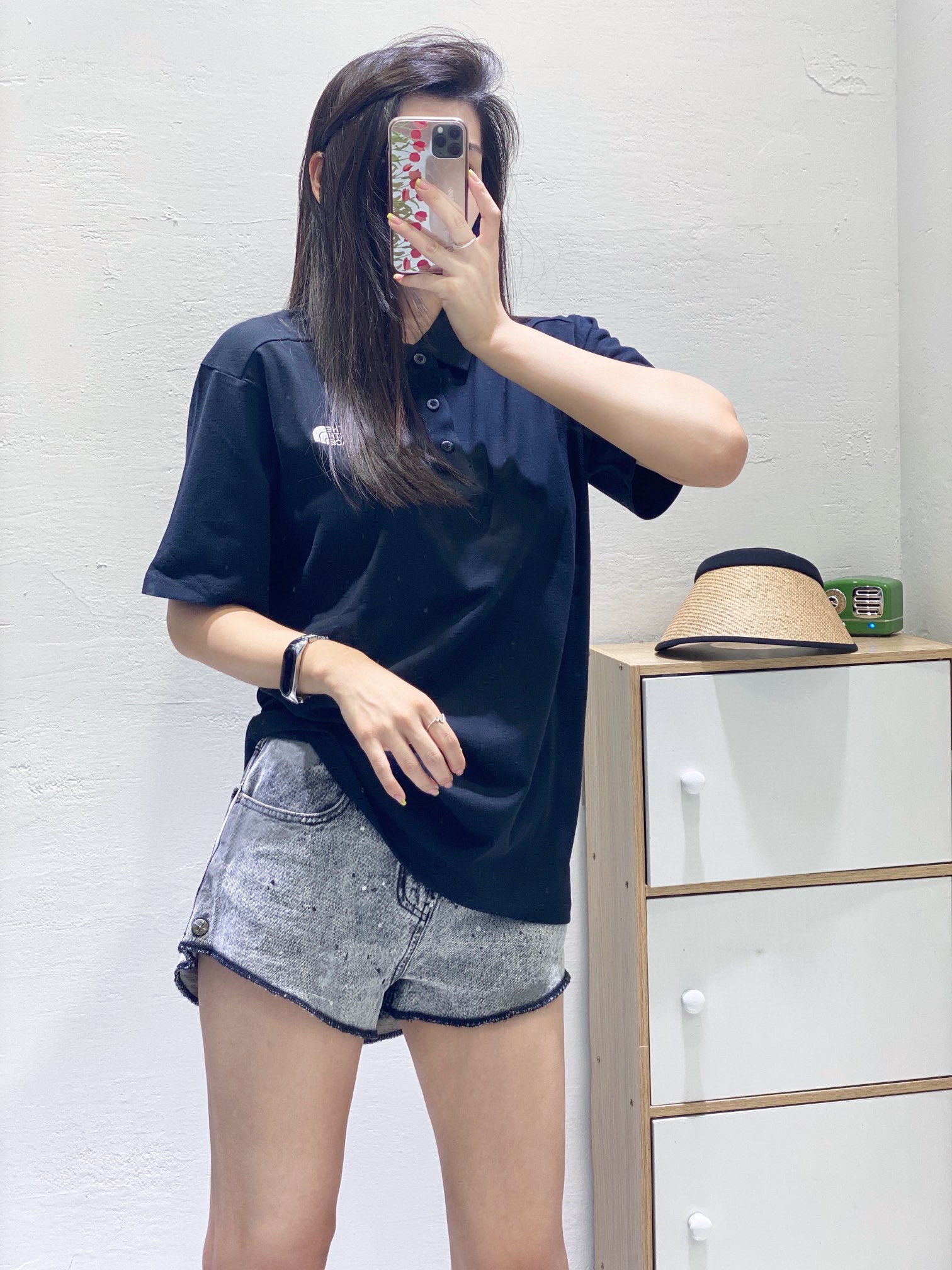 SMFKズボン中文ｎ級品 24年夏新款 シンプル 夏服 短パン ショットパンツ デニム 美脚 レディース ブルー_3
