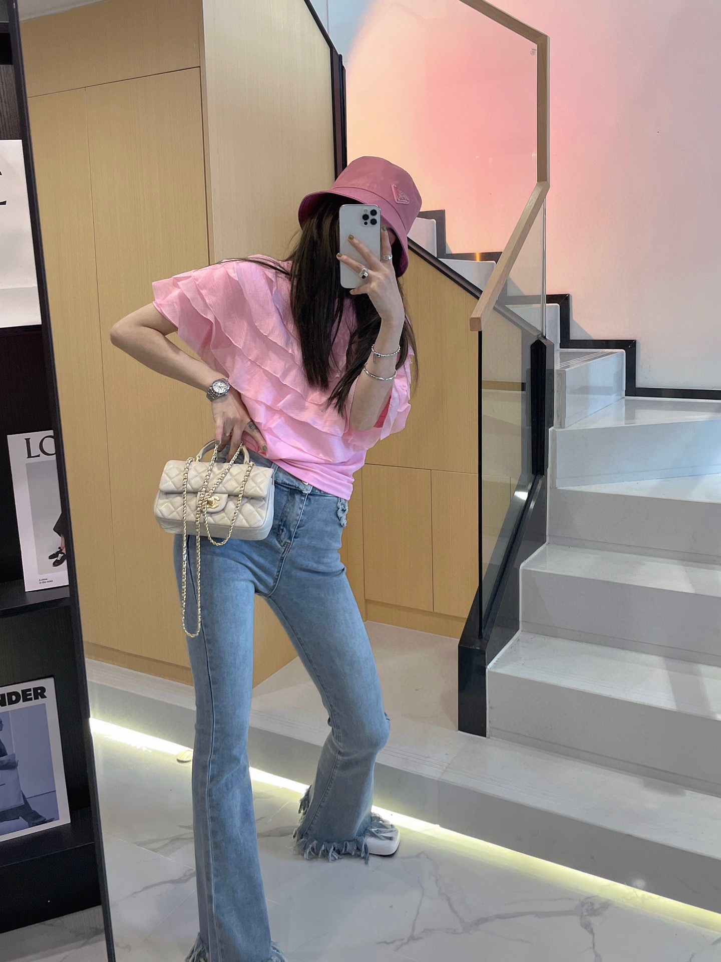 SMFKヤンキース ズボン激安通販 シンプル パンツ 夏 デニムズボン 品質保証安い ファッション ラッパ形 人気 ブルー_8