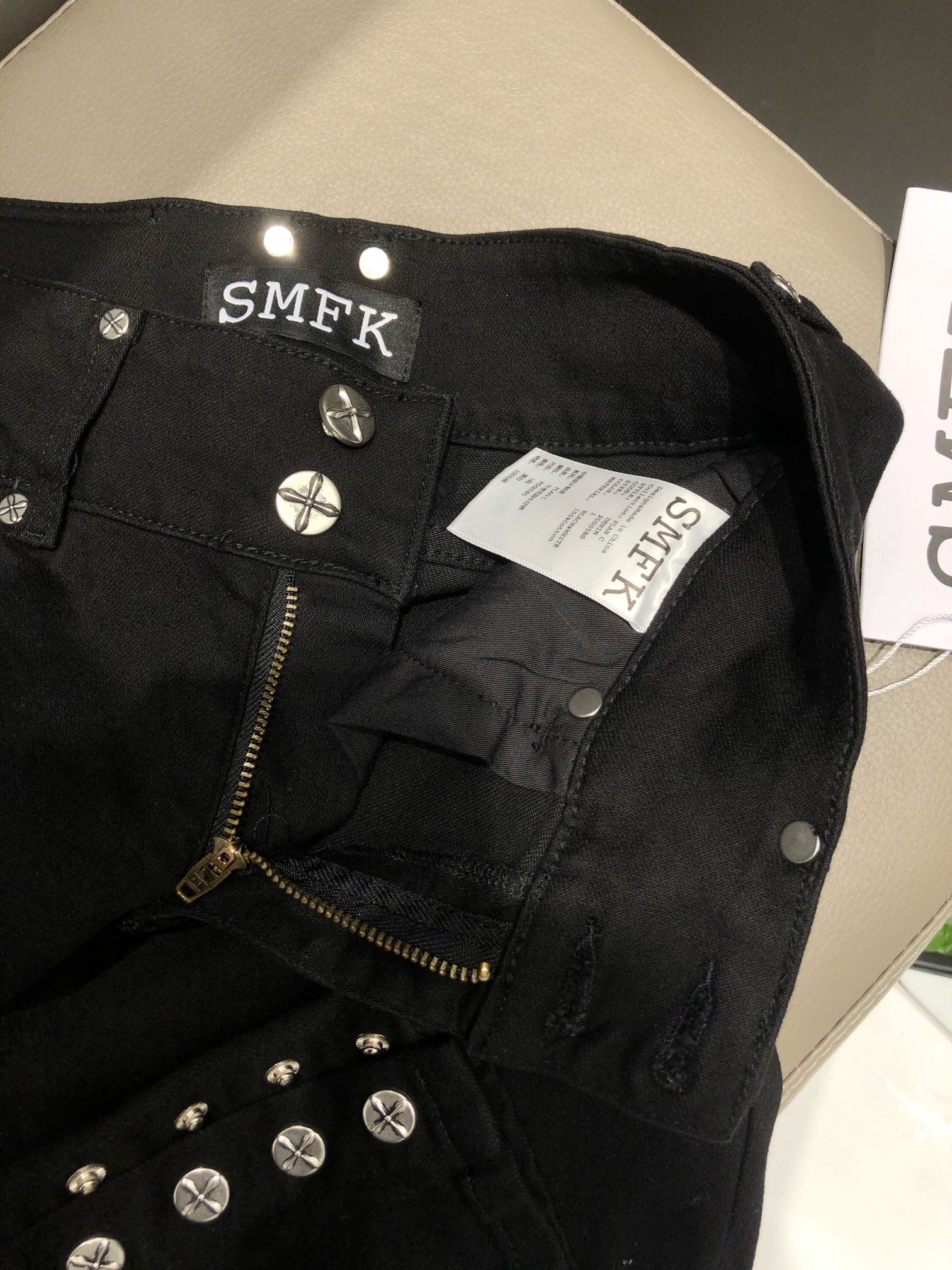SMFKヤンキーズボンｎ級品 シンプル パンツ 夏 デニムズボン 品質保証 美脚 人気 ブラック_7