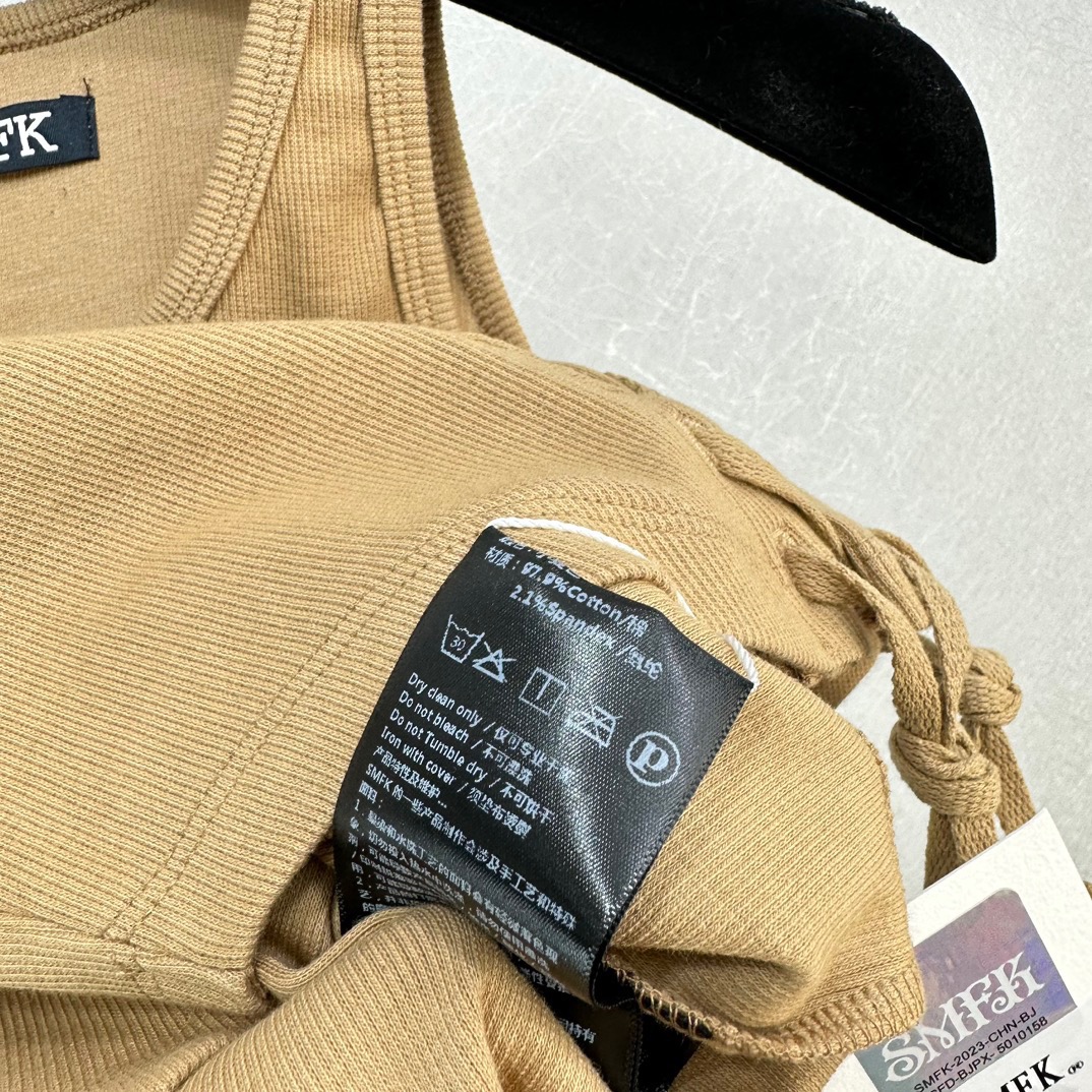 新商品! SMFKtシャツヤーン 専門店スーパーコピー カジュアル ニット 無袖トップス セクシー ブラウン_8