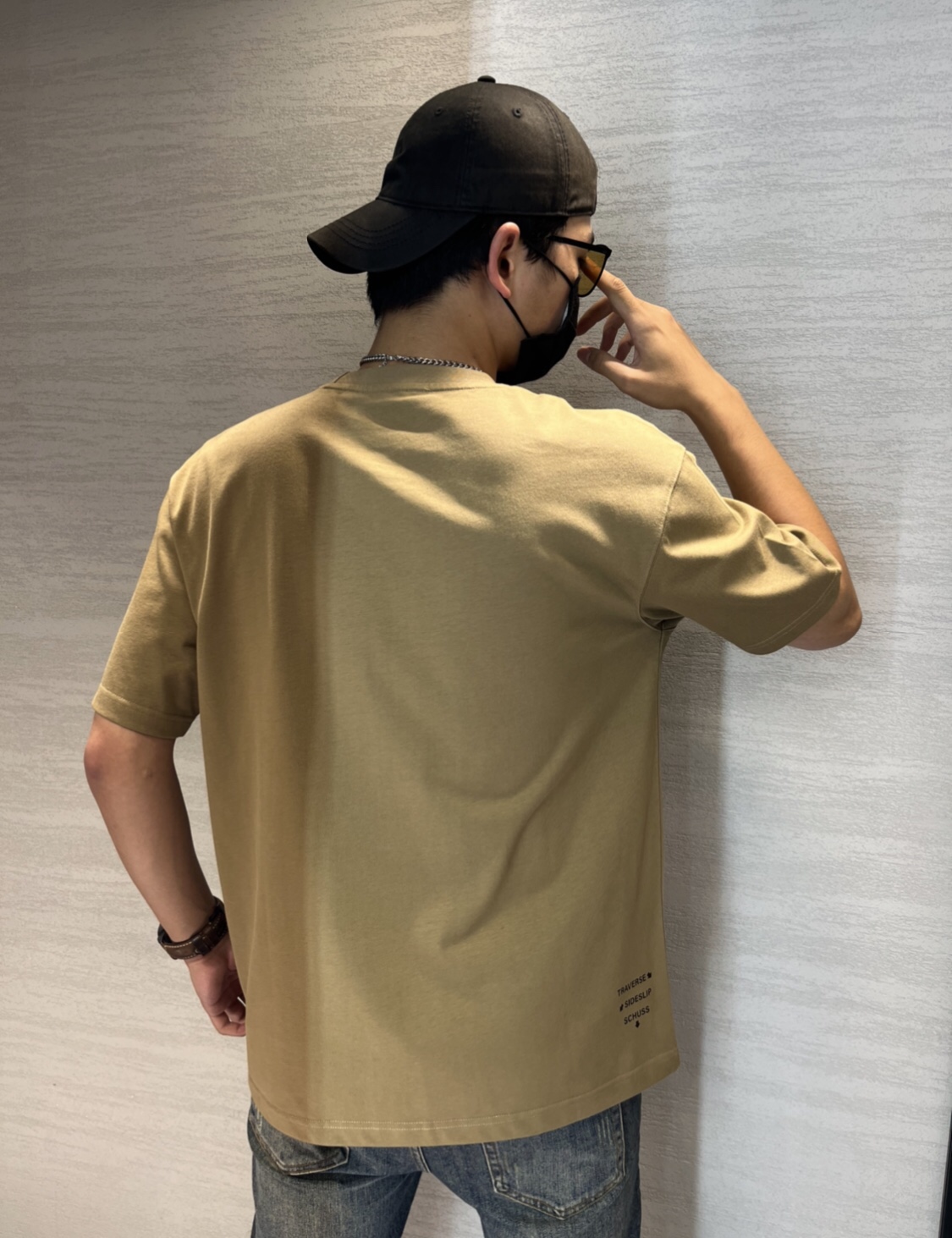 デサント おしゃれスーパーコピー シンプル  純綿 トップス 人気 ゆったり ファッション ブラック 4色可選 パープル ブラウン_7