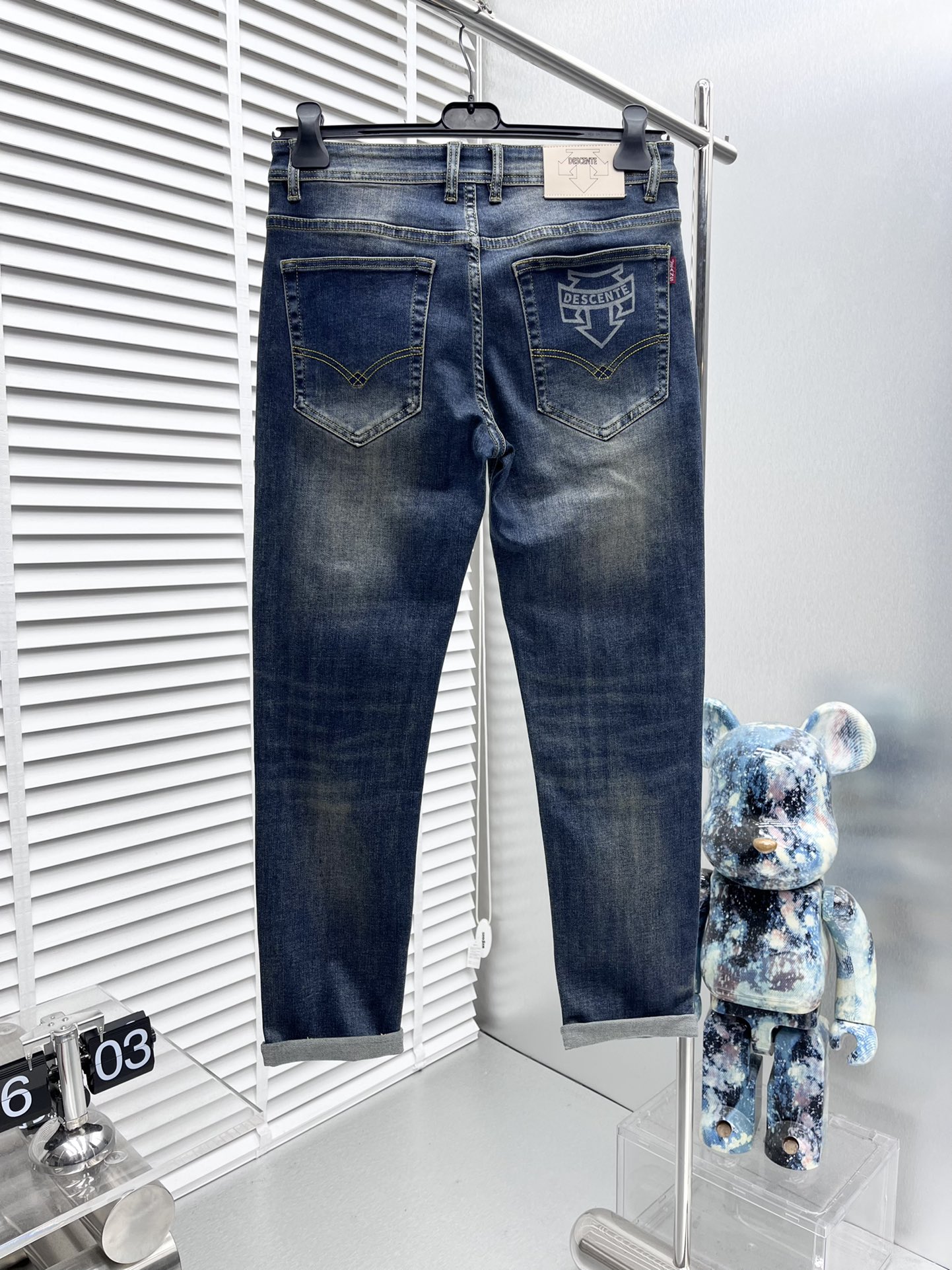 デサント ゴルフ ズボン激安通販 人気ジンーズ ゆったり 美脚 春夏新品 ファッション 快適 ブルー_2