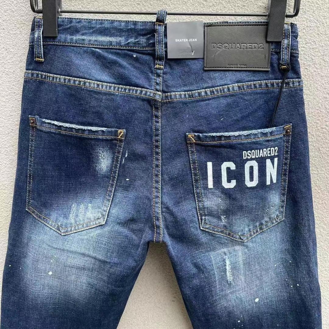 dsquared 新作ｎ級品 綿素材 デニム ジンーズ ズボン カジュアル 柔らかい ブルー_8