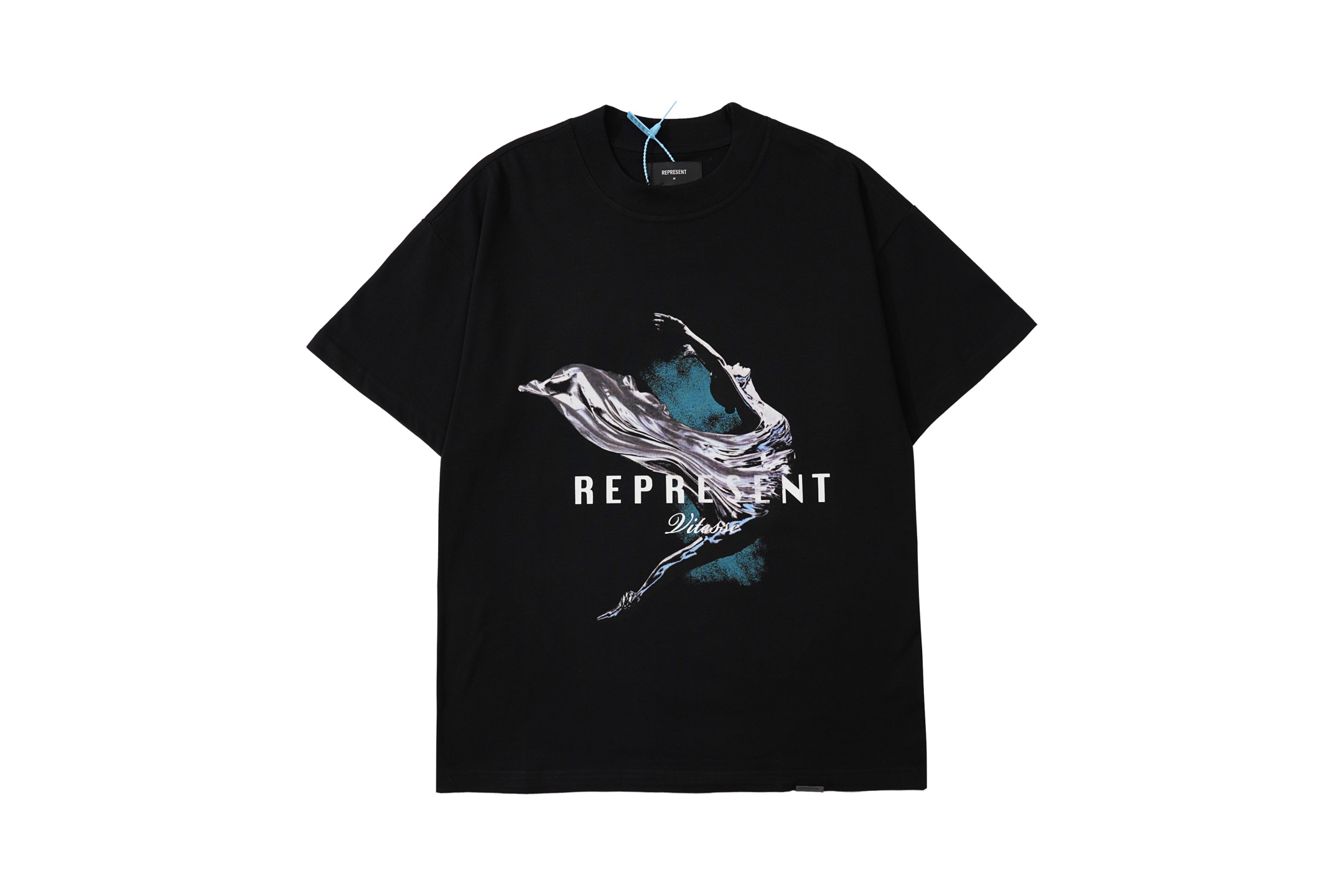 夏 新作登場スプレイ tシャツスーパーコピー 純綿 メンズ サメ 半袖トップス  3色可選 ブラック_1