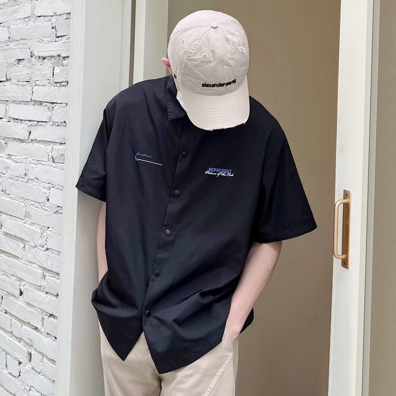 【激安】高級品通販リプレゼントトップスコピー 短袖トップス シャツ 人気新作 メンズ 夏服 ファッション ブラック_2