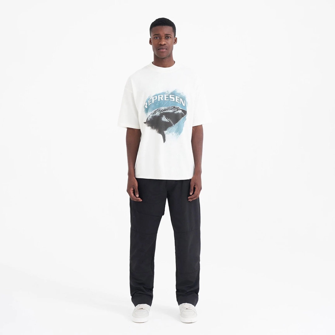 リプレゼント tシャツｎ級品 純綿トップス 人気新作 シンプル サメプリント メンズ 3色可選_5