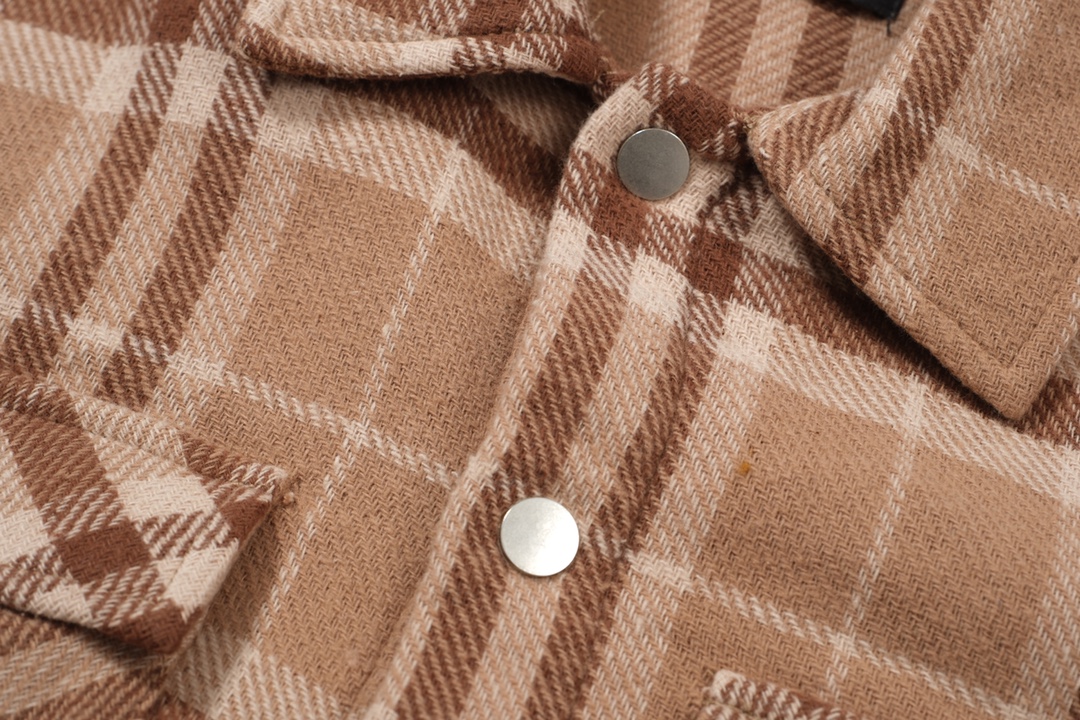 お買い得豊富な リプレゼント 服コピー ジャケット 暖かい 厚い 人気品 格子模様 ブラウン_4