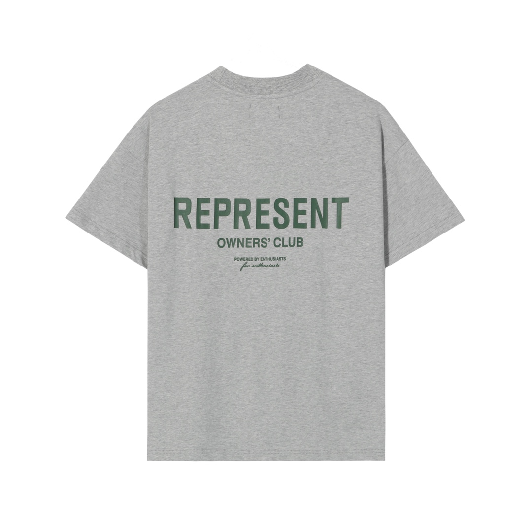 リプレゼントクリスマスプレゼント tシャツ偽物 純綿 トップス 夏新品 ファッション シンプル グレイ_2