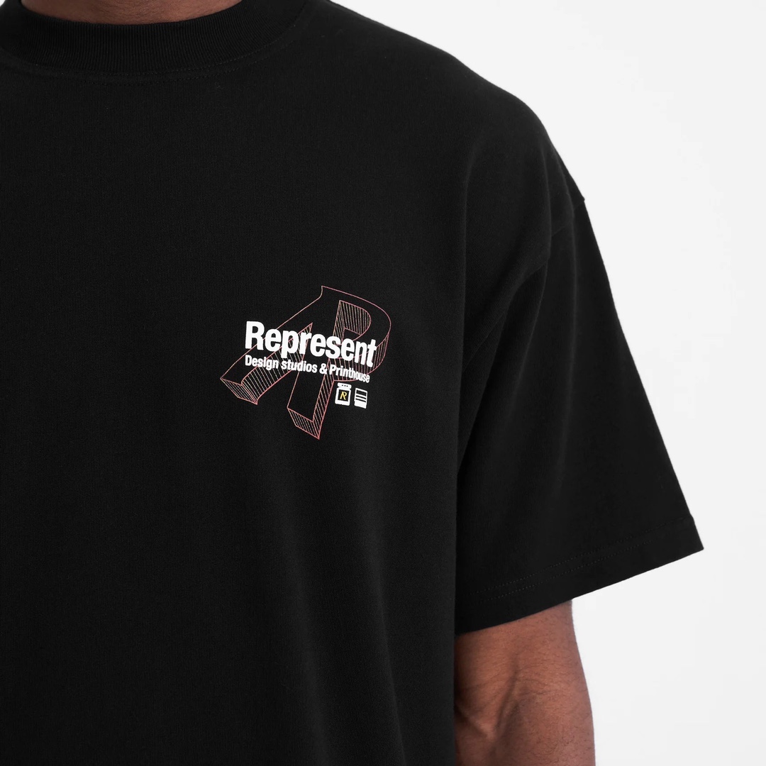 REPRESENT 誕プレ tシャツｎ級品 純綿 トップス 夏服 短袖 ファッション シンプル ブラック_3