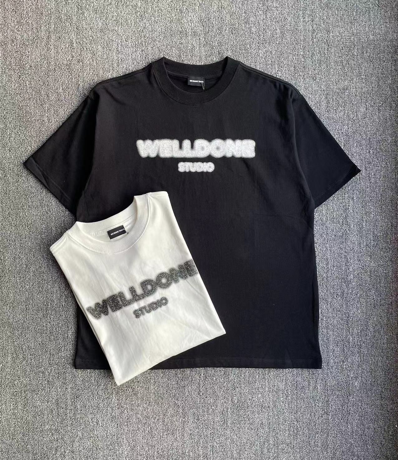 we11done ウェルダン服偽物 人気新品 純綿 ゆったり Tシャツ 短袖 シンプル 2色可選_5