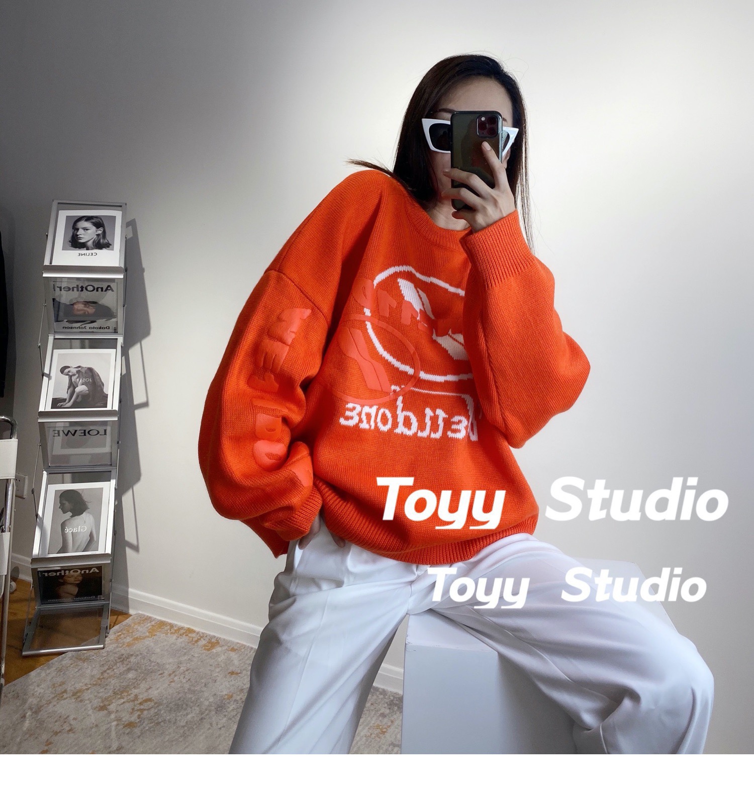 we11done 人気定番 ウェルダンシセーター偽物 ニット トップス 暖かい 人気新作 もこもこ 3色可選_10