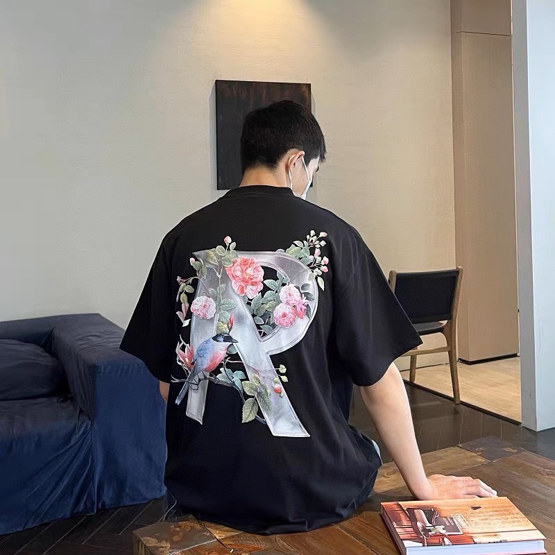 tシャツ リプリント偽物 純綿 トップス 短袖 シンプル 夏新作 抜群な存在感 ブラック_13