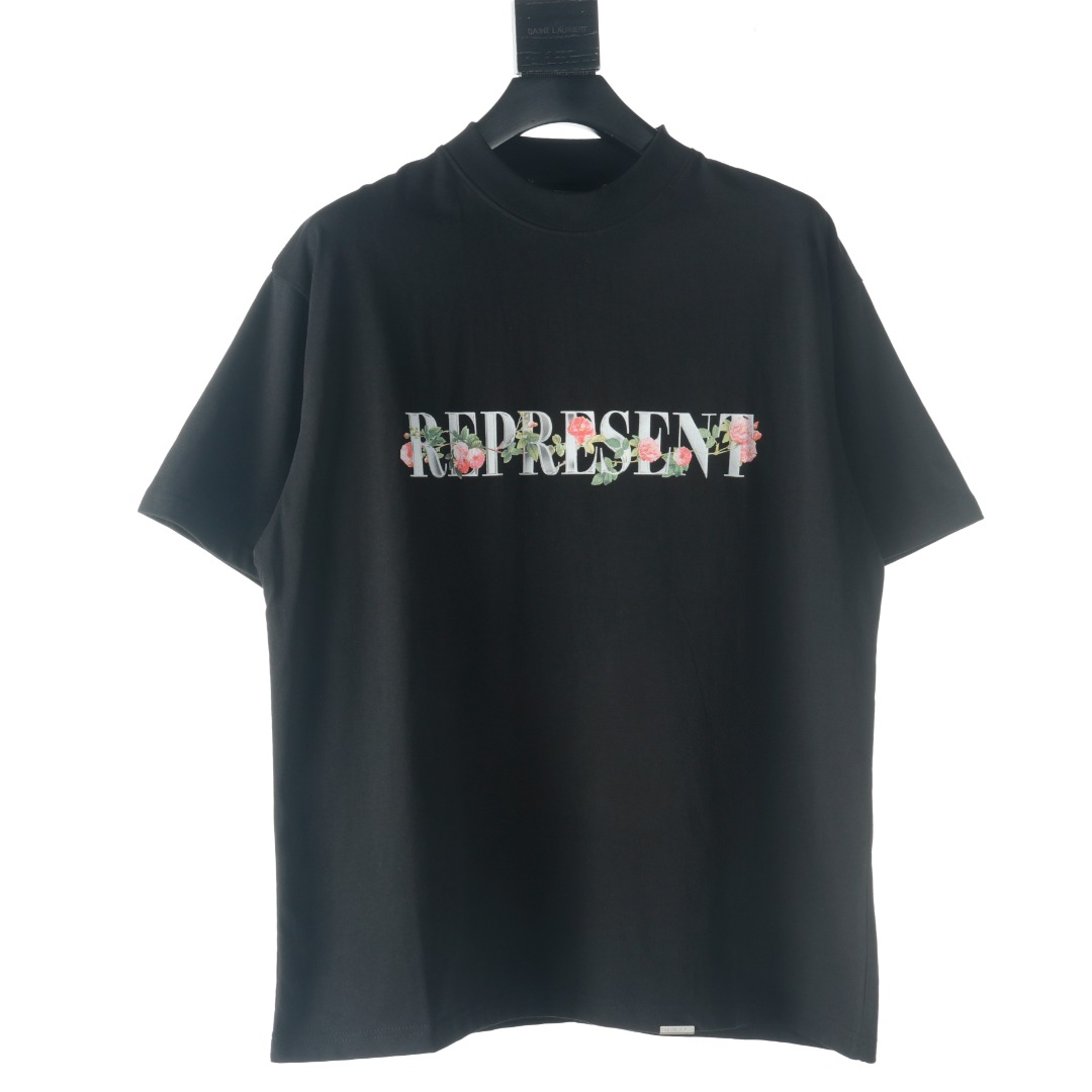 REPRESENT プレゼント アパレルスーパーコピー 純綿 トップス 短袖 シンプル 夏新作 抜群な存在感 ブラック_1
