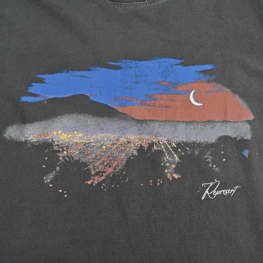 REPRESENT お買い得豊富な 彼氏プレゼント tシャツｎ級品 純綿 トップス 半袖 シンプル グレイ_6