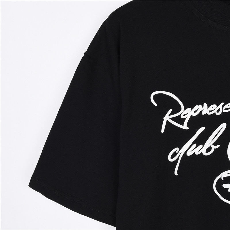 REPRESENT お買い得豊富な プレゼントtシャツ激安通販 純綿 トップス 半袖 シンプル ブラック_4