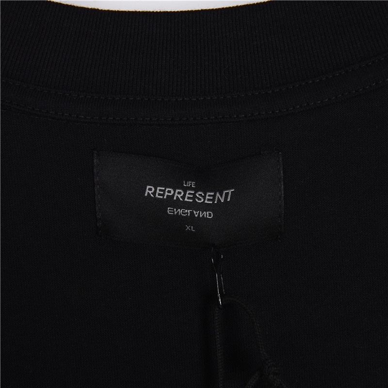 REPRESENT お買い得豊富な プレゼントtシャツ激安通販 純綿 トップス 半袖 シンプル ブラック_8
