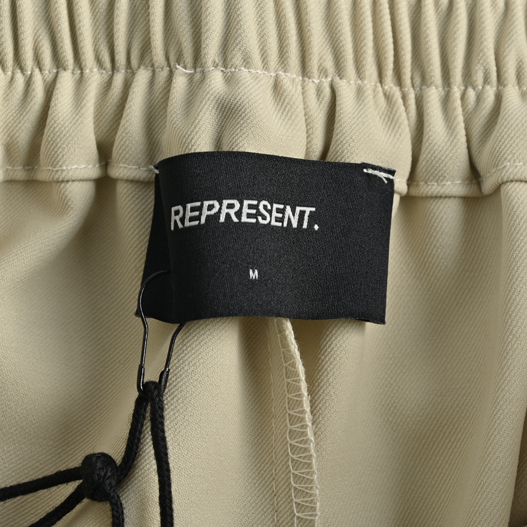 REPRESENT パンツプレゼント 意味偽物 純綿 メンズ カジュアルズボン 短パン 杏色_8