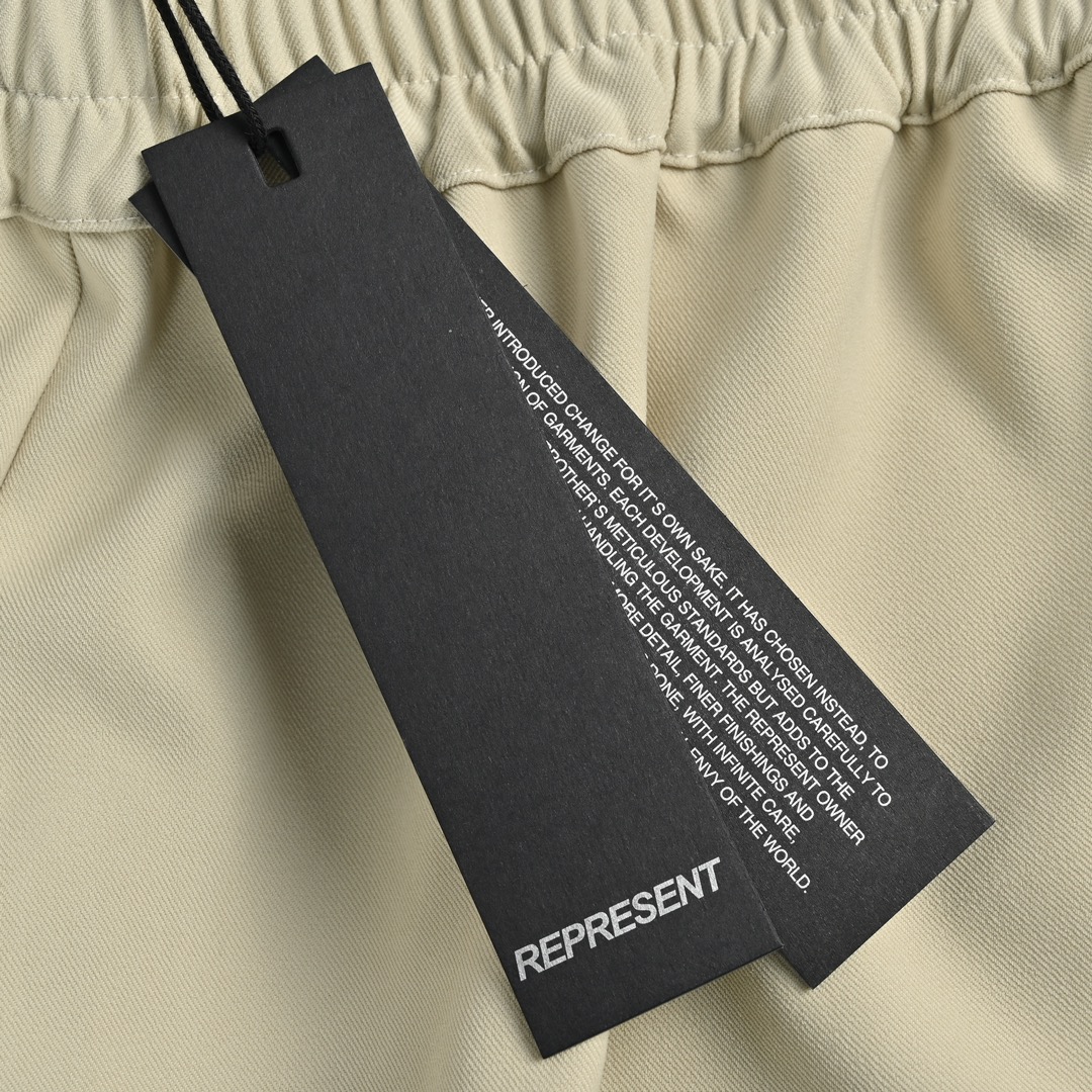 REPRESENT パンツプレゼント 意味偽物 純綿 メンズ カジュアルズボン 短パン 杏色_12