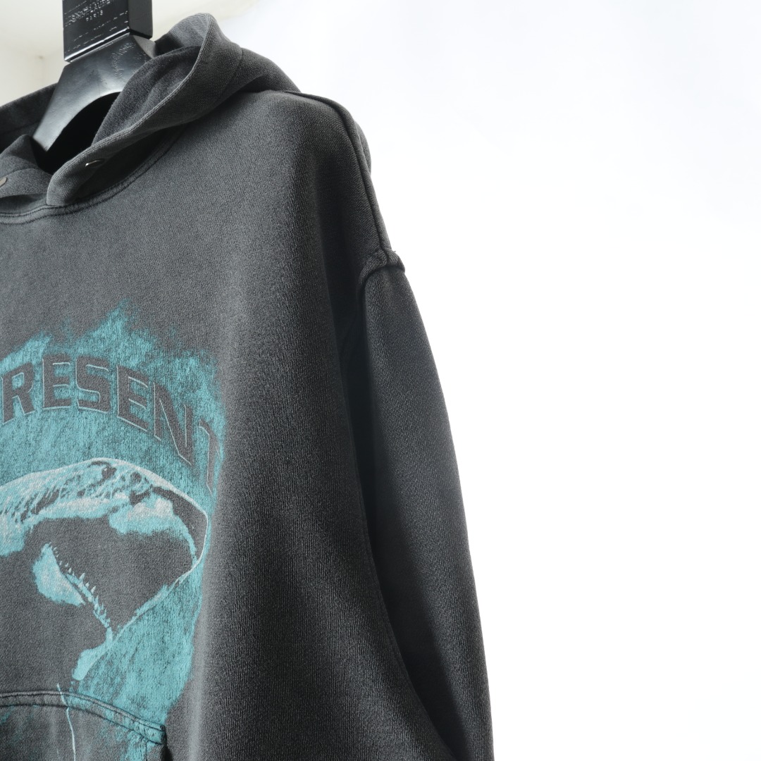 REPRESENT リプレゼント 服ｎ級品 カジュアルトップス 人気もの フード付き 純綿 サメ グレイ_7