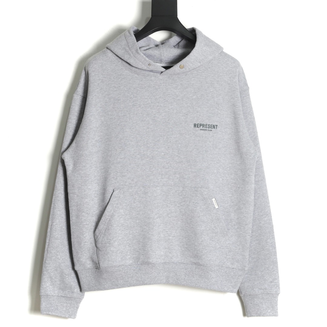 REPRESENT パーカーエイプｎ級品 カジュアル 大販売 トップス 人気 フード付き 純綿 シンプル グレイ_1