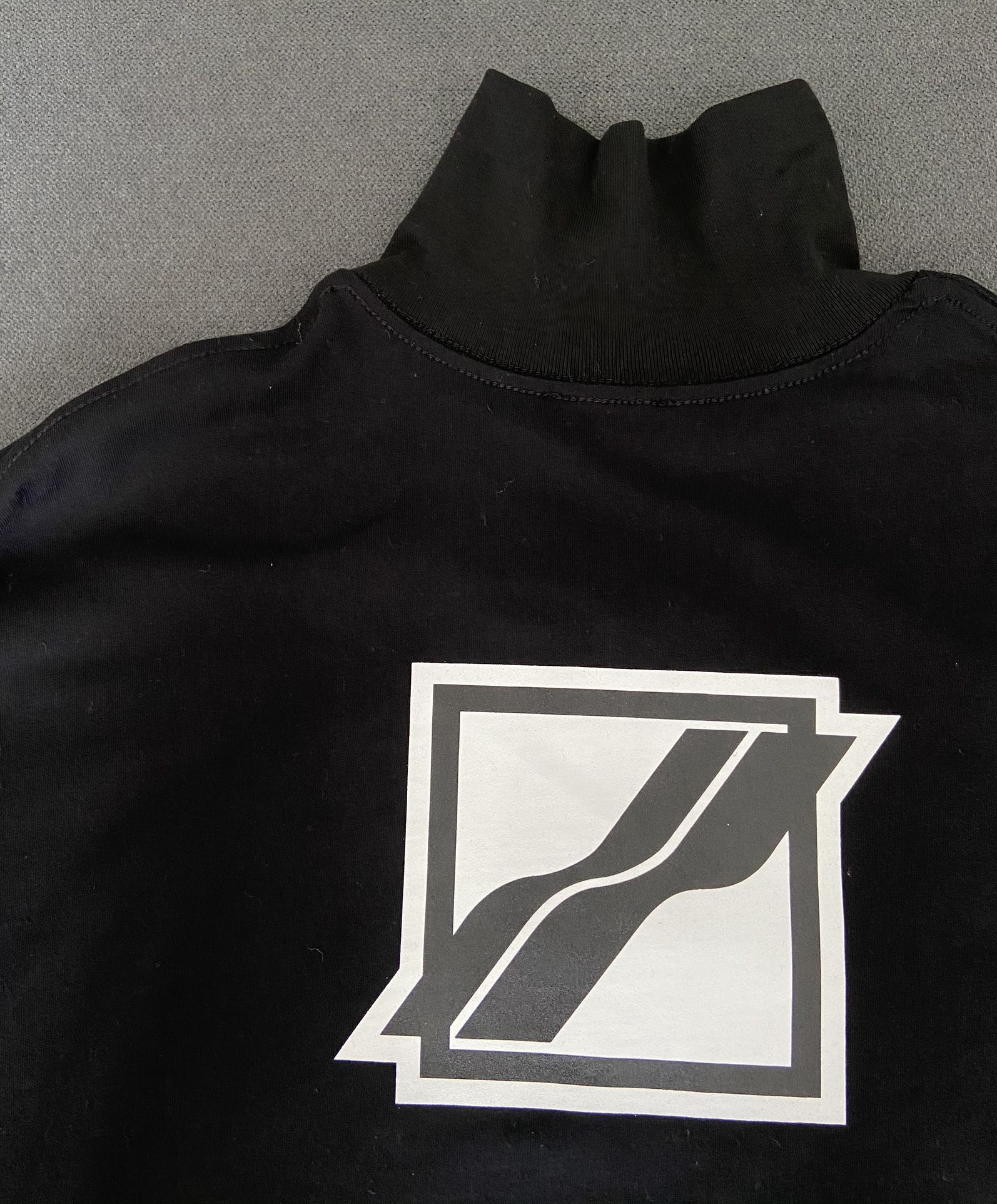 We11done tシャツヘビーウェイト偽物 純綿 カジュアル トップス 人気 長袖 人気新作 ファッション ブラック_5