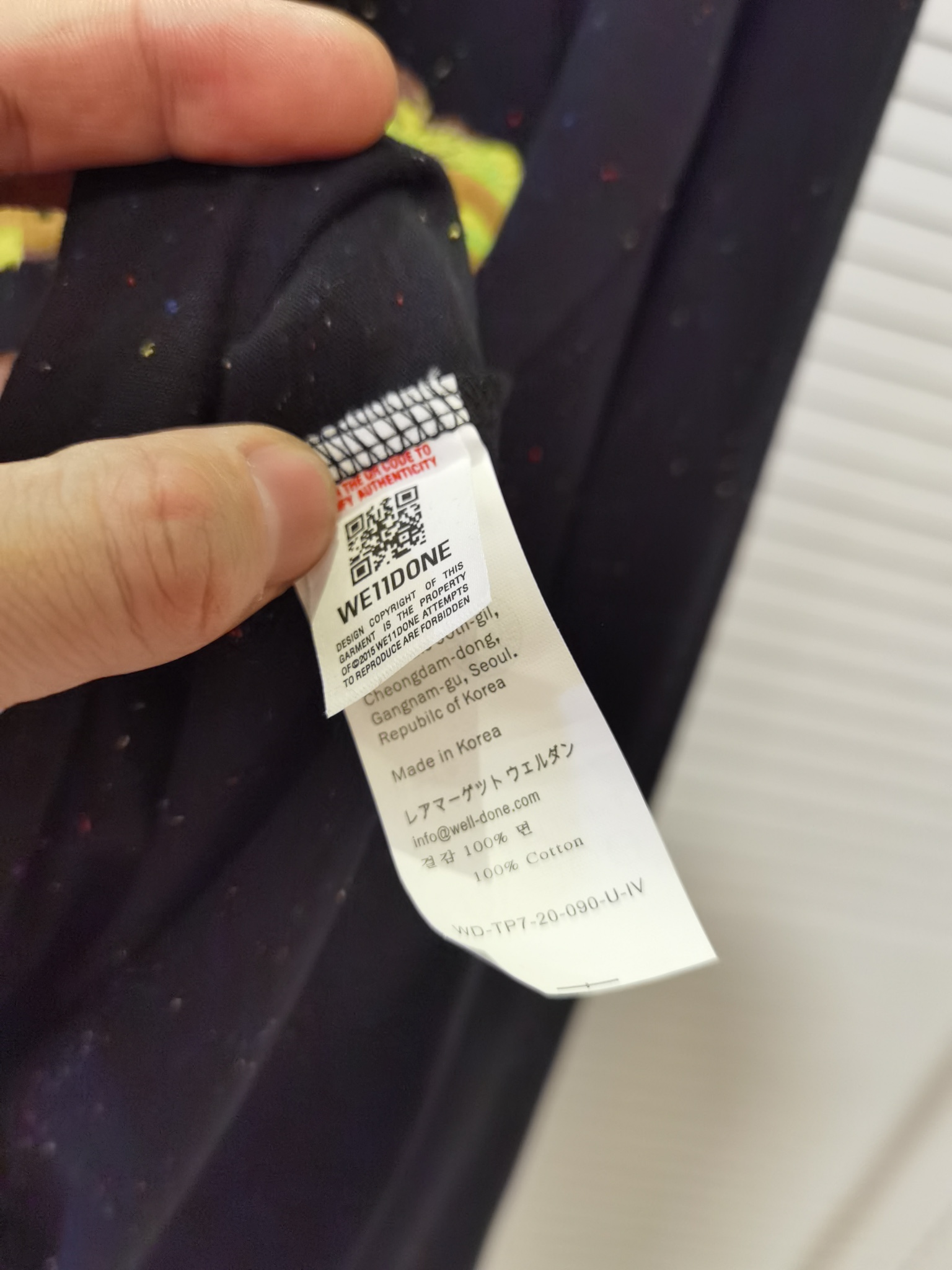 We11done 最安値人気 ウェルダン英語偽物 Tシャツ 純綿トップス シンプル 人気 長袖 ブラック_4