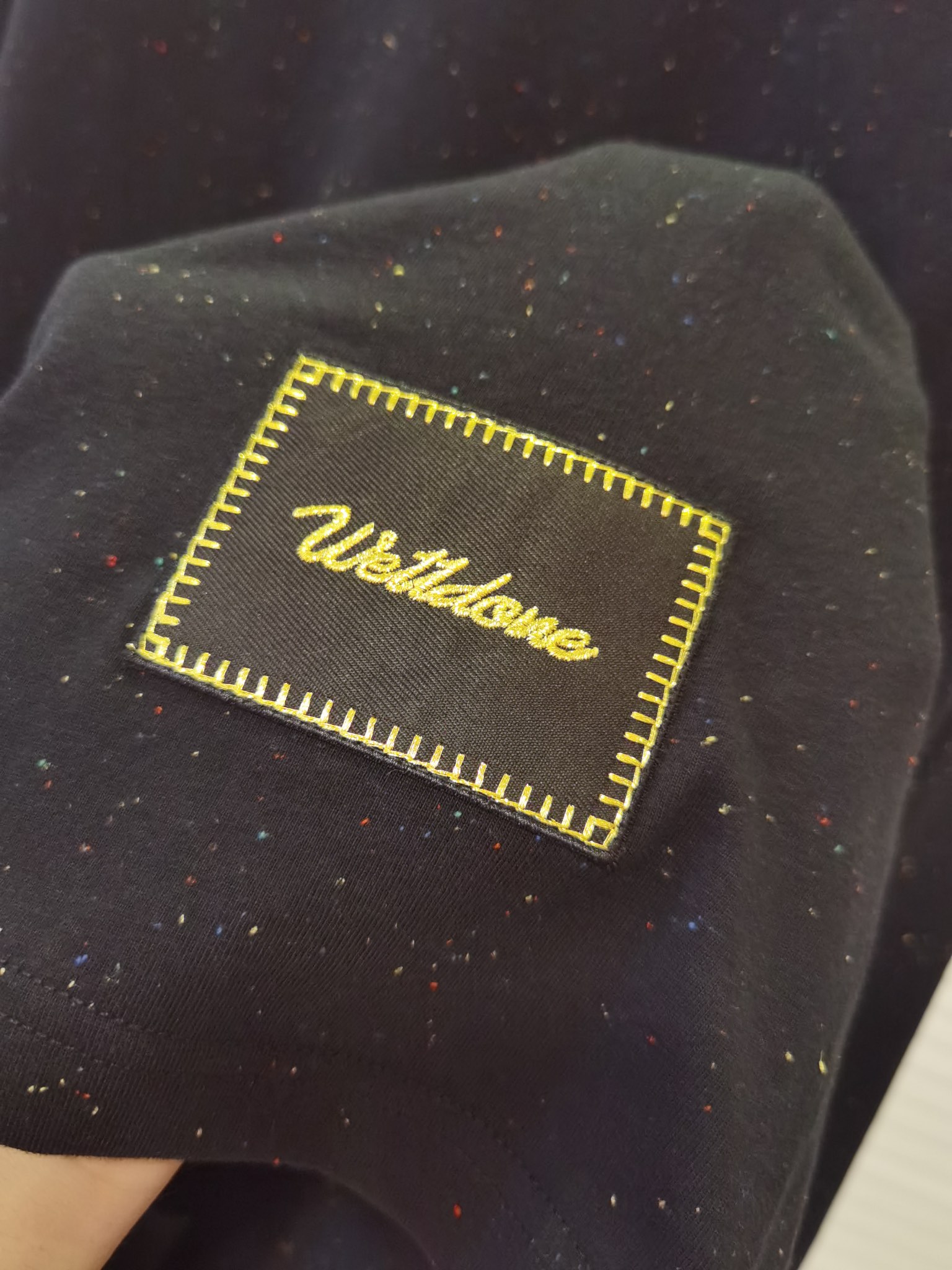 We11done 最安値人気 ウェルダン英語偽物 Tシャツ 純綿トップス シンプル 人気 長袖 ブラック_5