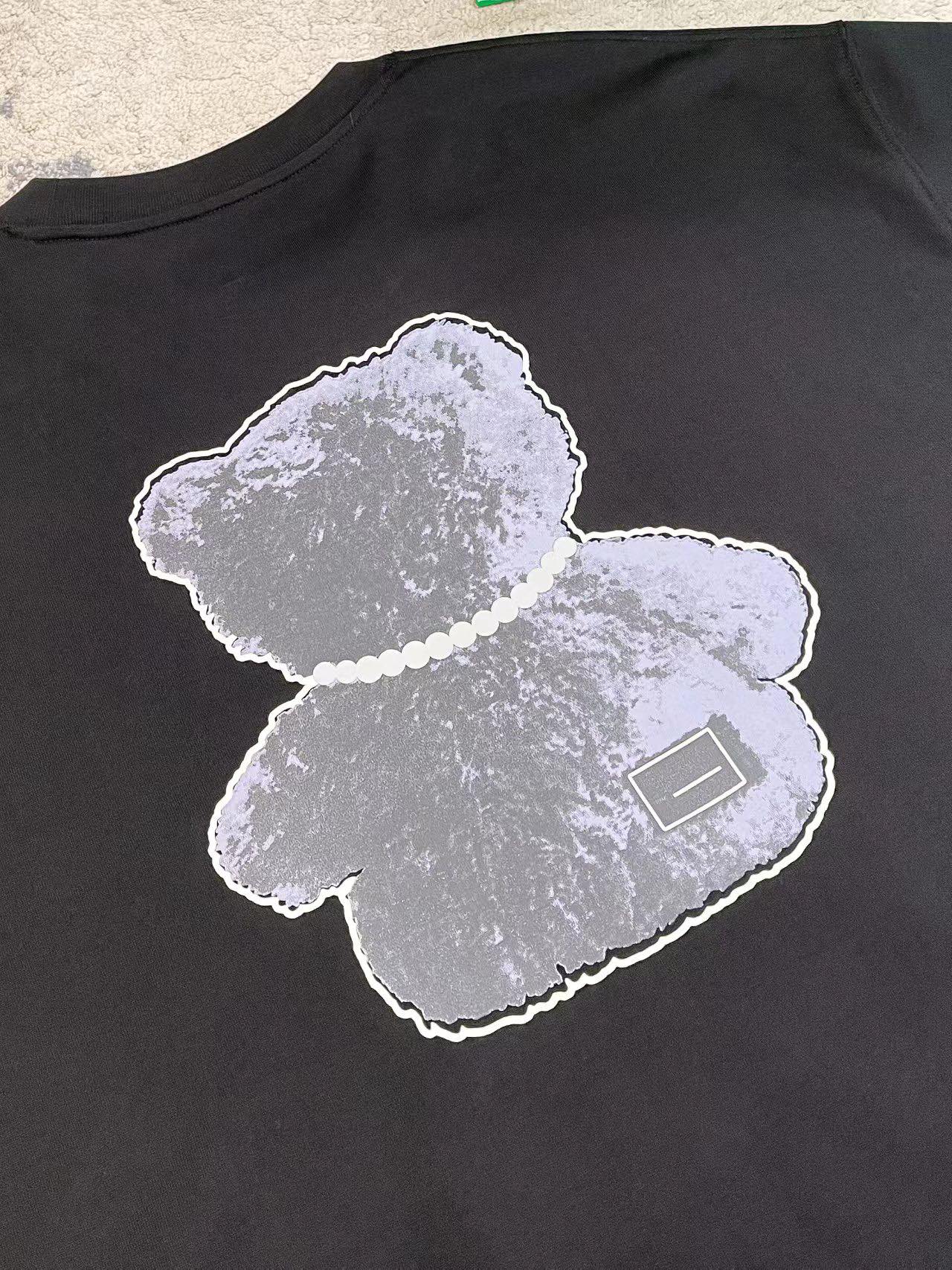 WE11DONE ウェルダン tシャツｎ級品 純綿 熊プリント 可愛い トップス 短袖 激安 2色可選 ブラック ホワイト_8