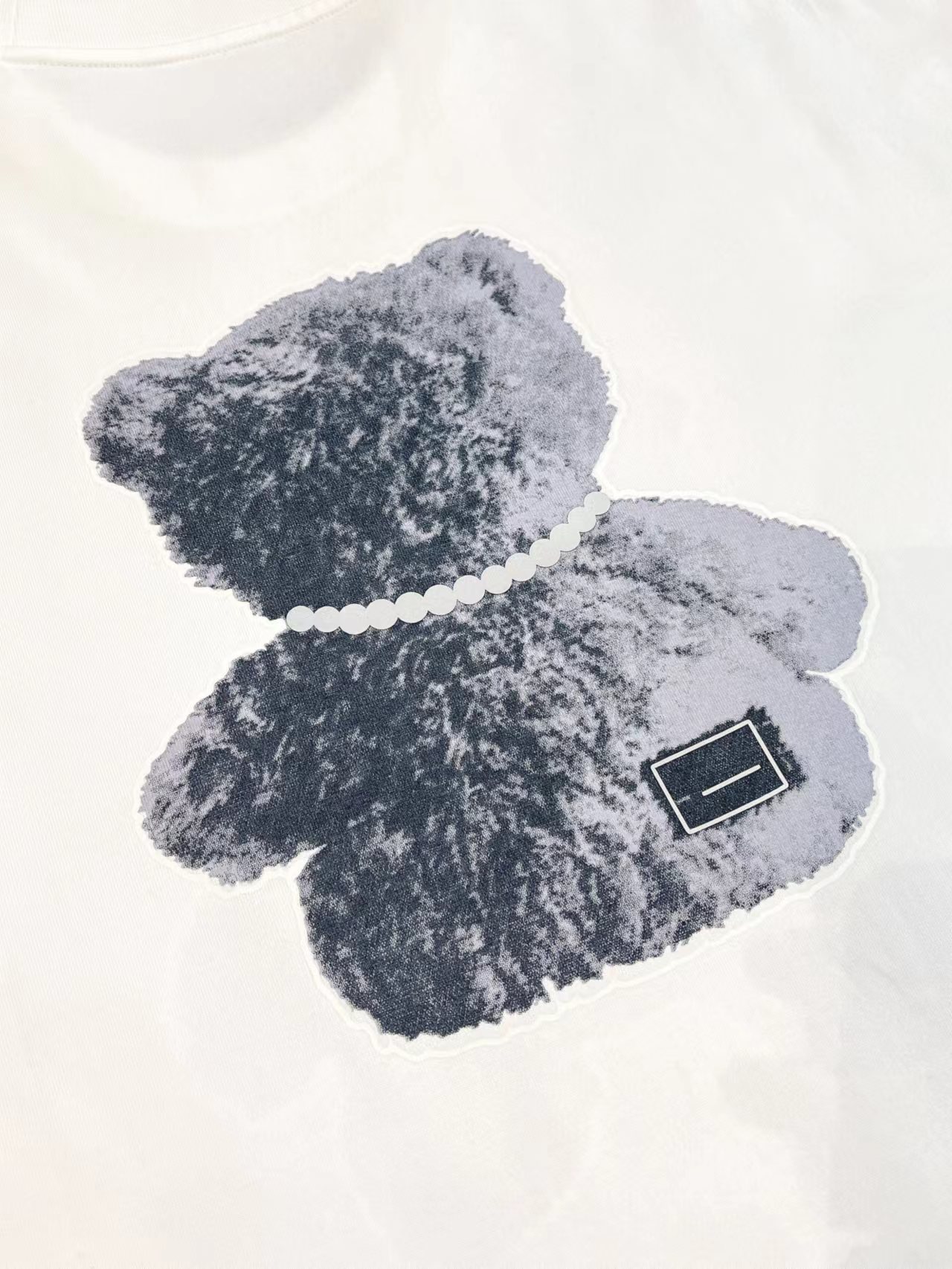 WE11DONE ウェルダン tシャツｎ級品 純綿 熊プリント 可愛い トップス 短袖 激安 2色可選 ブラック ホワイト_17