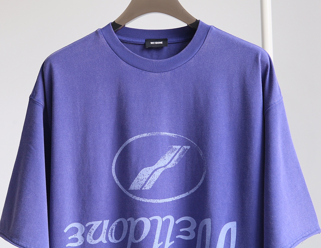 WE11DONE ウェルダントップス激安通販 純綿 人気 Tシャツ 短袖 品質保証安い 柔らかい 2色可選 ブルー_4