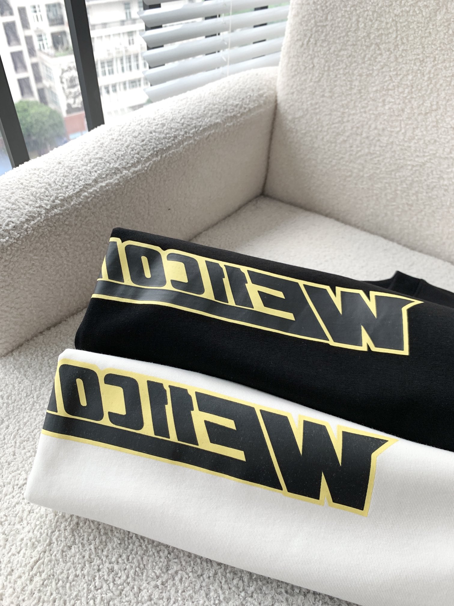 WE11DONE 夏 新作登場 トップウェルド偽物 純綿 人気 Tシャツ 短袖 ゆったり 柔らかい 2色可選 ブラック_3