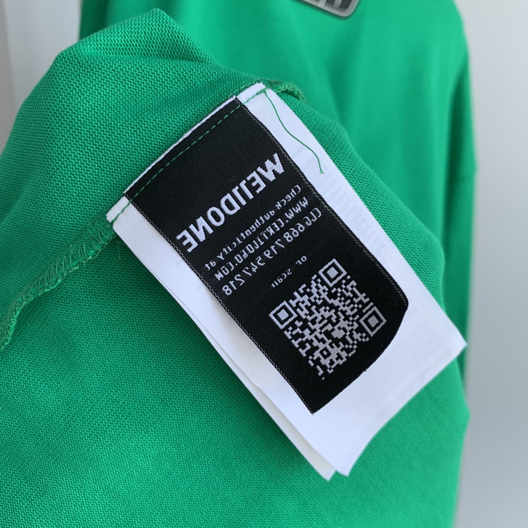 WE11DONE 個性的 24年夏新款 ウェルダンとは激安通販 純綿トップス Tシャツ 長袖 ゆったり 柔らかい グリーン_8