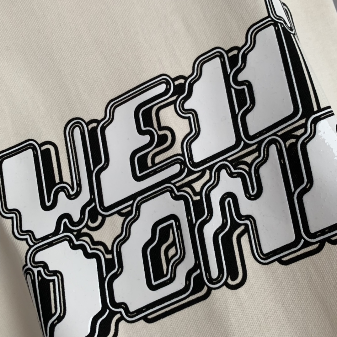 WE11DONE 個性的 トップウェッセルトンスーパーコピー 純綿トップス Tシャツ 長袖 ゆったり 柔らかい ホワイト_3