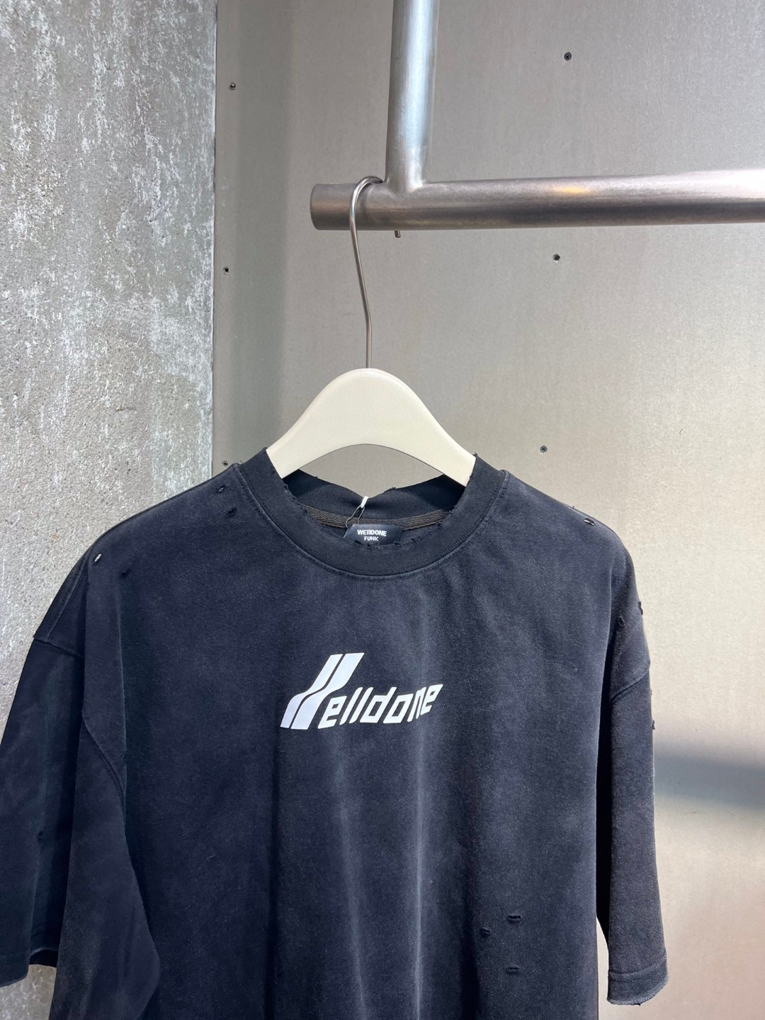 WE11DONE ウェルダンtシャツ偽物 触り心地のいい 純綿Tシャツ シンプル 半袖 メンズ 2色可選_2